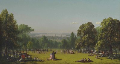 Sunday Morning in the Camp of the Seventh Regiment by Sanford Robinson Gifford